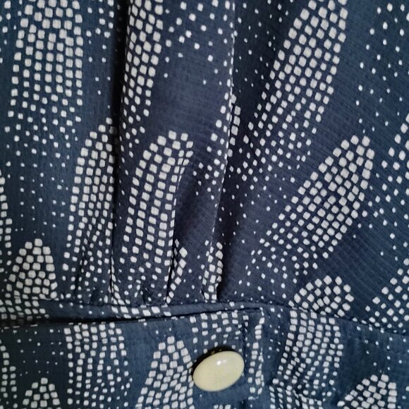 I Heart Ronson Ruffled V Neck Dress Size M - Picture 4 of 5